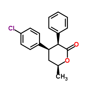 75115-82-1  (3S,4R,6S)-4-(4-chlorophenyl)-6-methyl-3-phenyltetrahydro-2H-pyran-2-one