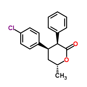 75115-83-2  (3S,4R,6R)-4-(4-chlorophenyl)-6-methyl-3-phenyltetrahydro-2H-pyran-2-one