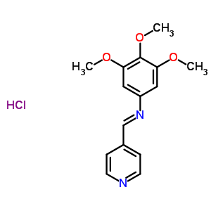 75273-85-7  3,4,5-trimethoxy-N-[(1E)-pyridin-4-ylmethylidene]aniline hydrochloride