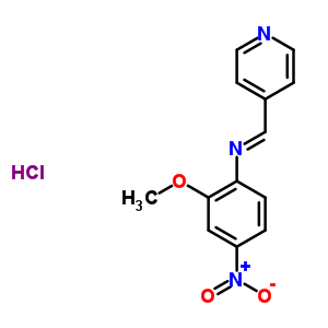 75273-94-8  2-methoxy-4-nitro-N-[(1E)-pyridin-4-ylmethylidene]aniline hydrochloride