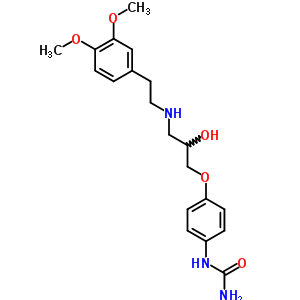 76210-78-1  1-[4-(3-{[2-(3,4-dimethoxyphenyl)ethyl]amino}-2-hydroxypropoxy)phenyl]urea