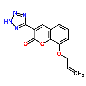 76239-37-7  8-(prop-2-en-1-yloxy)-3-(2H-tetrazol-5-yl)-2H-chromen-2-one