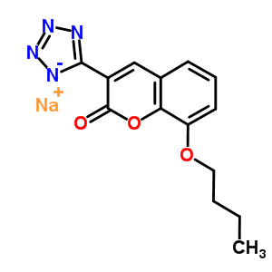 76239-51-5  sodium 5-(8-butoxy-2-oxo-2H-chromen-3-yl)tetrazol-1-ide