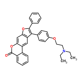 76244-95-6  10-{4-[2-(diethylamino)ethoxy]phenyl}-9-phenyl-5H-benzo[c]furo[3,2-g]chromen-5-one