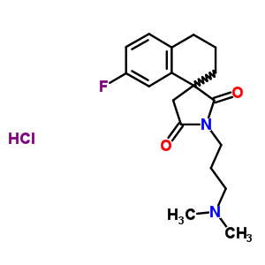 76311-52-9  1'-[3-(dimethylamino)propyl]-7-fluoro-3,4-dihydro-2H,2'H,5'H-spiro[naphthalene-1,3'-pyrrolidine]-2',5'-dione hydrochloride