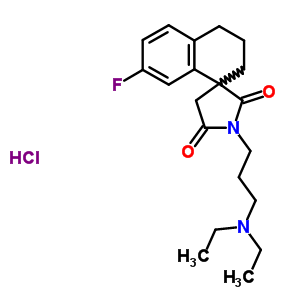 76311-53-0  1'-[3-(diethylamino)propyl]-7-fluoro-3,4-dihydro-2H,2'H,5'H-spiro[naphthalene-1,3'-pyrrolidine]-2',5'-dione hydrochloride