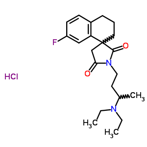 76311-54-1  1'-[3-(diethylamino)butyl]-7-fluoro-3,4-dihydro-2H,2'H,5'H-spiro[naphthalene-1,3'-pyrrolidine]-2',5'-dione hydrochloride