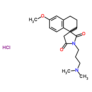 76311-60-9  1'-[3-(dimethylamino)propyl]-6-methoxy-3,4-dihydro-2H,2'H,5'H-spiro[naphthalene-1,3'-pyrrolidine]-2',5'-dione hydrochloride