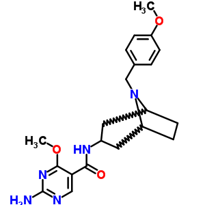 76351-85-4  2-amino-4-methoxy-N-[8-(4-methoxybenzyl)-8-azabicyclo[3.2.1]oct-3-yl]pyrimidine-5-carboxamide