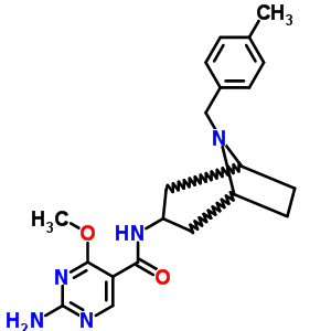 76351-86-5  2-amino-4-methoxy-N-[8-(4-methylbenzyl)-8-azabicyclo[3.2.1]oct-3-yl]pyrimidine-5-carboxamide