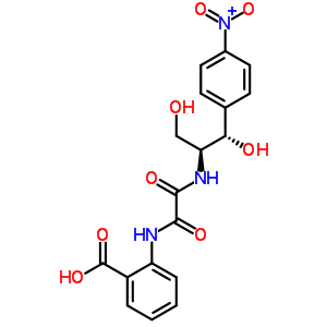 76508-91-3  2-{[{[(1S,2S)-2-hydroxy-1-(hydroxymethyl)-2-(4-nitrophenyl)ethyl]amino}(oxo)acetyl]amino}benzoic acid