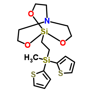 76666-19-8  1-{2-[methyl(dithiophen-2-yl)silyl]ethyl}-2,8,9-trioxa-5-aza-1-silabicyclo[3.3.3]undecane