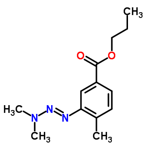 76765-21-4  propyl 3-[(1E)-3,3-dimethyltriaz-1-en-1-yl]-4-methylbenzoate