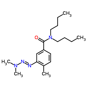 76765-42-9  N,N-dibutyl-3-[(1E)-3,3-dimethyltriaz-1-en-1-yl]-4-methylbenzamide