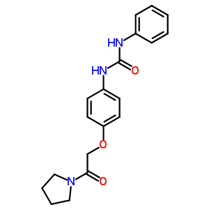 76870-00-3  1-[4-(2-oxo-2-pyrrolidin-1-ylethoxy)phenyl]-3-phenylurea