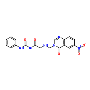 76979-55-0  N~2~-[(6-nitro-4-oxoquinazolin-3(4H)-yl)methyl]-N-(phenylcarbamoyl)glycinamide