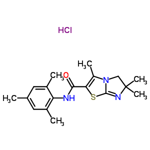77006-44-1  3,6,6-trimethyl-N-(2,4,6-trimethylphenyl)-5,6-dihydroimidazo[2,1-b][1,3]thiazole-2-carboxamide hydrochloride