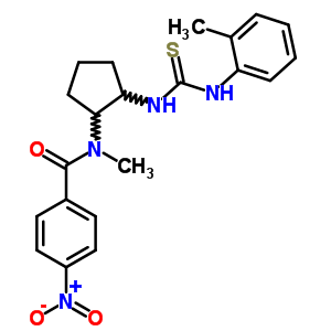77051-87-7  N-methyl-N-(2-{[(2-methylphenyl)carbamothioyl]amino}cyclopentyl)-4-nitrobenzamide