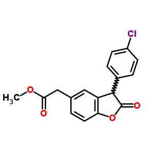 77143-62-5  methyl [3-(4-chlorophenyl)-2-oxo-2,3-dihydro-1-benzofuran-5-yl]acetate