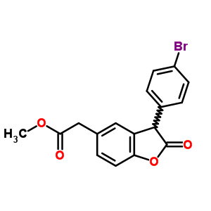 77143-63-6  methyl [3-(4-bromophenyl)-2-oxo-2,3-dihydro-1-benzofuran-5-yl]acetate