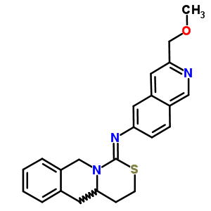 77169-77-8  3-(methoxymethyl)-N-[(1Z)-4,4a,5,10-tetrahydro-3H-[1,3]thiazino[3,4-b]isoquinolin-1-ylidene]isoquinolin-6-amine