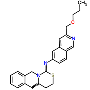 77195-27-8  3-(propoxymethyl)-N-[(1Z)-4,4a,5,10-tetrahydro-3H-[1,3]thiazino[3,4-b]isoquinolin-1-ylidene]isoquinolin-6-amine