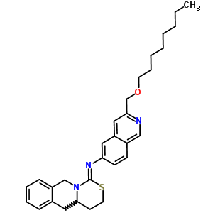 77195-30-3  3-[(octyloxy)methyl]-N-[(1Z)-4,4a,5,10-tetrahydro-3H-[1,3]thiazino[3,4-b]isoquinolin-1-ylidene]isoquinolin-6-amine