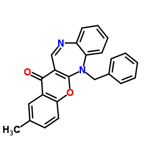 77436-69-2  6-benzyl-2-methylchromeno[2,3-b][1,5]benzodiazepin-13(6H)-one