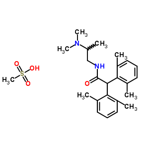 77501-58-7  N-[2-(dimethylamino)propyl]-2,2-bis(2,6-dimethylphenyl)acetamide methanesulfonate