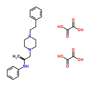 77562-92-6  N-{1-methyl-2-[4-(2-phenylethyl)piperazin-1-yl]ethyl}aniline diethanedioate