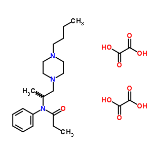 77562-98-2  N-[2-(4-butylpiperazin-1-yl)-1-methylethyl]-N-phenylpropanamide diethanedioate