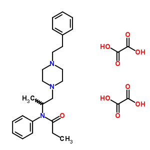 77563-02-1  N-{1-methyl-2-[4-(2-phenylethyl)piperazin-1-yl]ethyl}-N-phenylpropanamide diethanedioate