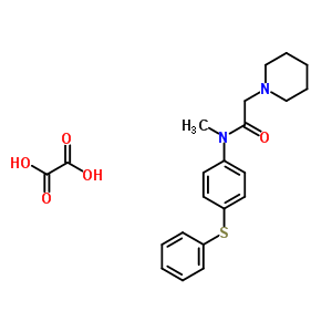 77711-47-8  N-methyl-N-[4-(phenylsulfanyl)phenyl]-2-piperidin-1-ylacetamide ethanedioate
