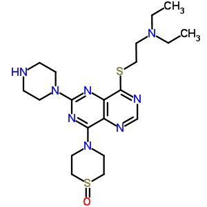 77776-86-4  N,N-diethyl-2-{[8-(1-oxidothiomorpholin-4-yl)-6-piperazin-1-ylpyrimido[5,4-d]pyrimidin-4-yl]sulfanyl}ethanamine