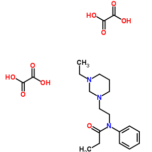 77869-73-9  N-[2-(3-ethyltetrahydropyrimidin-1(2H)-yl)ethyl]-N-phenylpropanamide diethanedioate