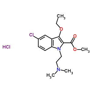 77941-20-9  methyl 5-chloro-1-[2-(dimethylamino)ethyl]-3-ethoxy-1H-indole-2-carboxylate hydrochloride
