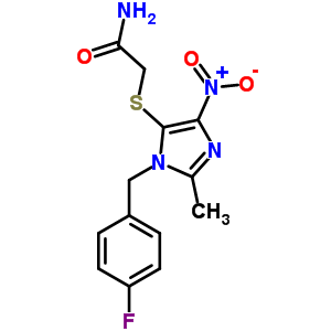 77952-75-1  2-{[1-(4-fluorobenzyl)-2-methyl-4-nitro-1H-imidazol-5-yl]sulfanyl}acetamide