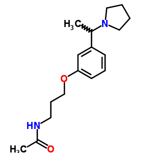 78029-22-8  N-{3-[3-(1-pyrrolidin-1-ylethyl)phenoxy]propyl}acetamide