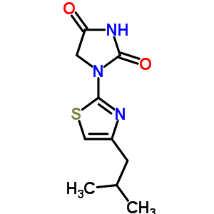 78140-02-0  1-[4-(2-methylpropyl)-1,3-thiazol-2-yl]imidazolidine-2,4-dione