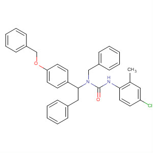 88452-19-1  Urea,N'-(4-chloro-2-methylphenyl)-N-(phenylmethyl)-N-[2-phenyl-1-[4-(phenylmethoxy)phenyl]ethyl]-
