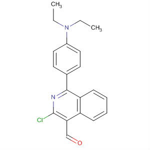 88456-04-6  4-Isoquinolinecarboxaldehyde, 3-chloro-1-[4-(diethylamino)phenyl]-