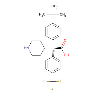 884598-86-1  4-Piperidineacetic acid,1-[4-(1,1-dimethylethyl)phenyl]-2-[4-(trifluoromethyl)phenyl]-,(2R,4S)-rel-