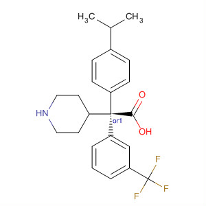 884598-91-8  4-Piperidineacetic acid,1-[4-(1-methylethyl)phenyl]-2-[3-(trifluoromethyl)phenyl]-, (2R,4S)-rel-