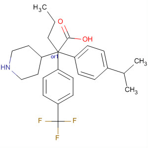 884598-95-2  4-Piperidineacetic acid,1-[4-(1-methylethyl)phenyl]-3-propyl-2-[4-(trifluoromethyl)phenyl]-,(2R,3R,4R)-rel-