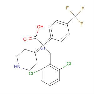 884599-07-9  4-Piperidineacetic acid,1-[(2,6-dichlorophenyl)methyl]-2-[4-(trifluoromethyl)phenyl]-, (2R,4S)-rel-