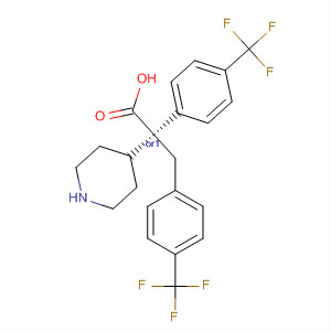 884599-22-8  4-Piperidineacetic acid,2-[4-(trifluoromethyl)phenyl]-1-[[4-(trifluoromethyl)phenyl]methyl]-,(2R,4S)-rel-
