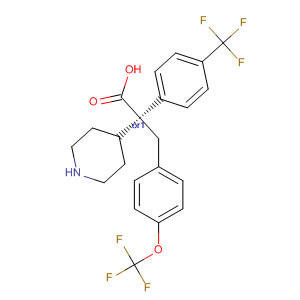 884599-23-9  4-Piperidineacetic acid,1-[[4-(trifluoromethoxy)phenyl]methyl]-2-[4-(trifluoromethyl)phenyl]-,(2R,4S)-rel-