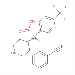 884599-26-2  4-Piperidineacetic acid,1-[(2-cyanophenyl)methyl]-2-[4-(trifluoromethyl)phenyl]-, (2R,4S)-rel-