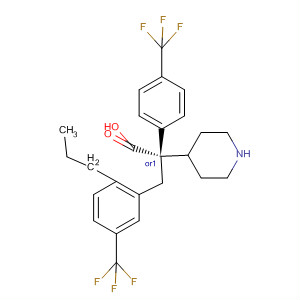 884599-31-9  4-Piperidineacetic acid,1-[[2-propyl-5-(trifluoromethyl)phenyl]methyl]-2-[4-(trifluoromethyl)phenyl]-, (2R,4S)-rel-