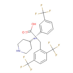 884599-32-0  4-Piperidineacetic acid,1-[[2,5-bis(trifluoromethyl)phenyl]methyl]-2-[3-(trifluoromethyl)phenyl]-,(2R,4S)-rel-